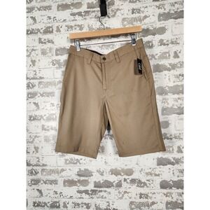 Volcom V Monty Stretch Shorts Men's Size‎ 28 Khaki Modern Casual Walk Flat Front